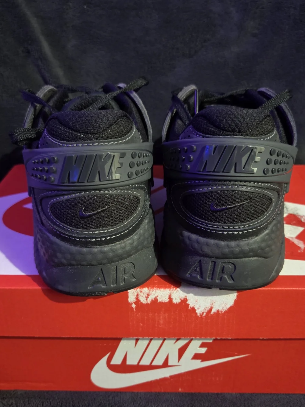 Nike Men's Air Huarache Runner Black Anthracite - 9.5 - Picture 6 of 8